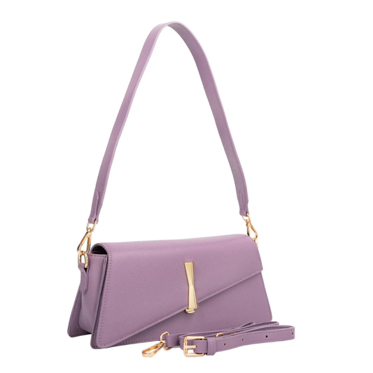 Lilac Asymmetric Handbag for Women