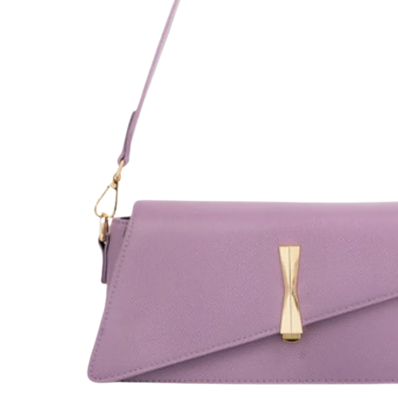 Lilac Asymmetric Handbag for Women