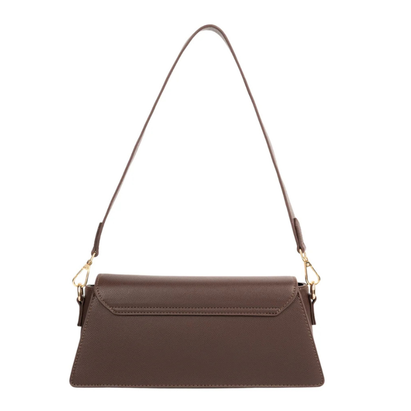 Brown Asymmetric Handbag for Women