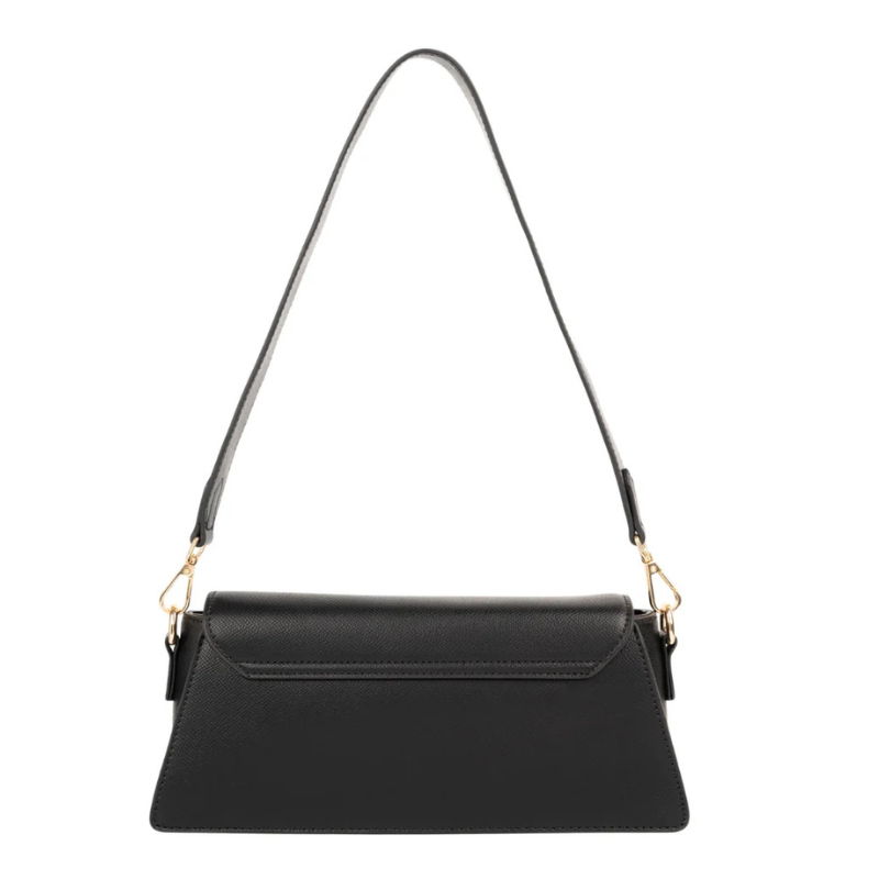 Black Asymmetric Handbag for Women