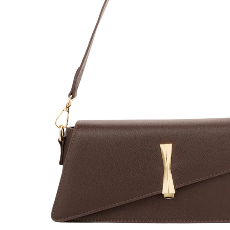 Brown Asymmetric Handbag for Women