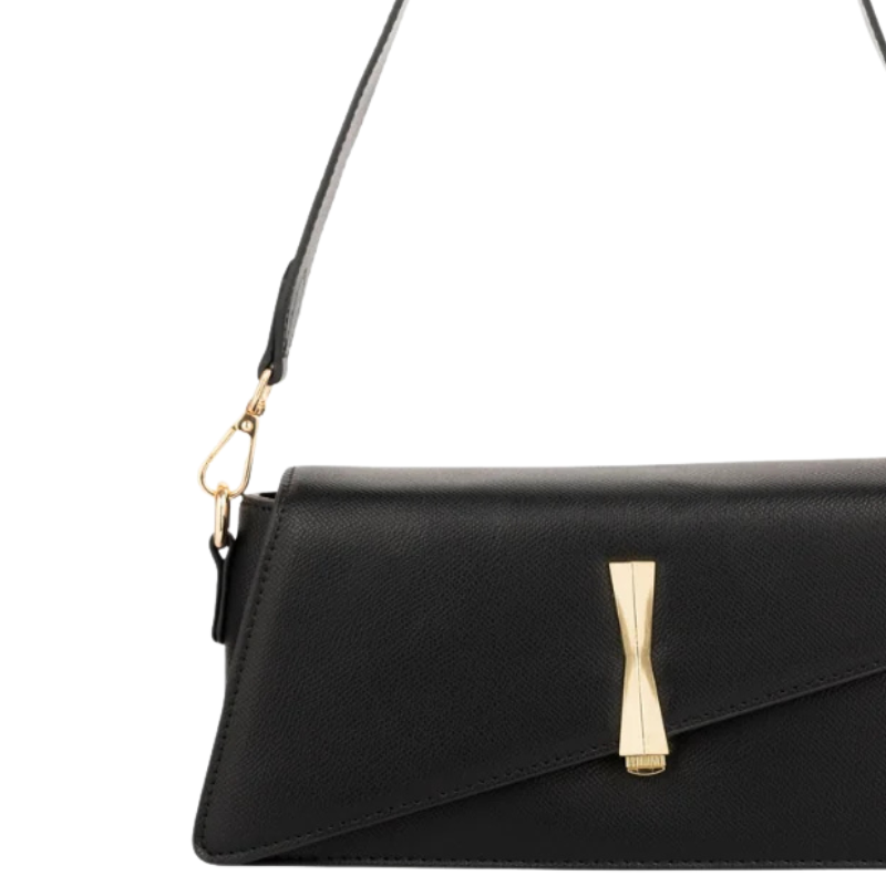 Black Asymmetric Handbag for Women
