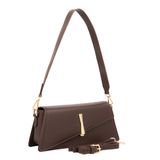 Brown Asymmetric Handbag